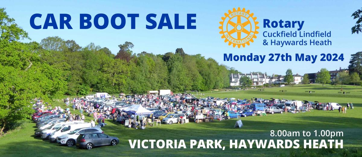 CAR BOOT SALE 2024 BANK HOLIDAY MONDAY 27TH MAY 2024 Rotary District